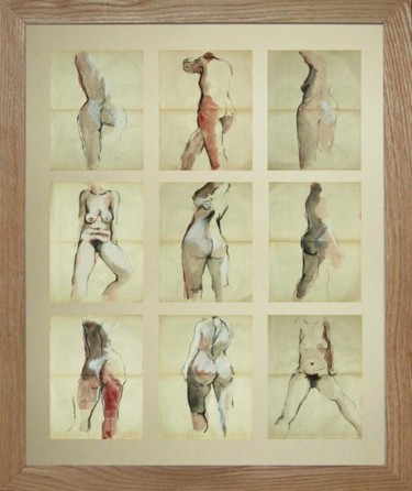 Peinture intitulée "nus" par Anneghelf, Œuvre d'art originale