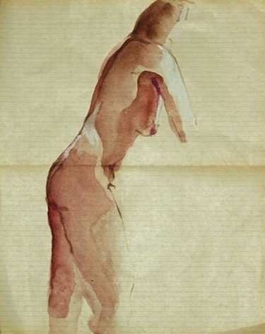 Peinture intitulée "nu petit 1" par Anneghelf, Œuvre d'art originale