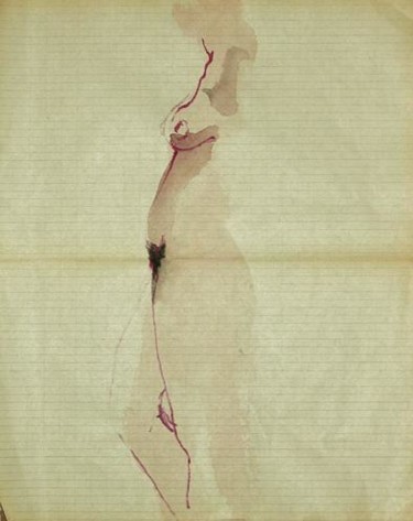 Peinture intitulée "nu petit 4" par Anneghelf, Œuvre d'art originale