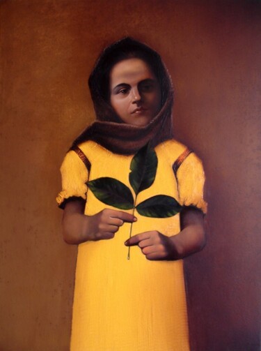 Malerei mit dem Titel "Maria" von Ghenadie Sontu, Original-Kunstwerk, Öl