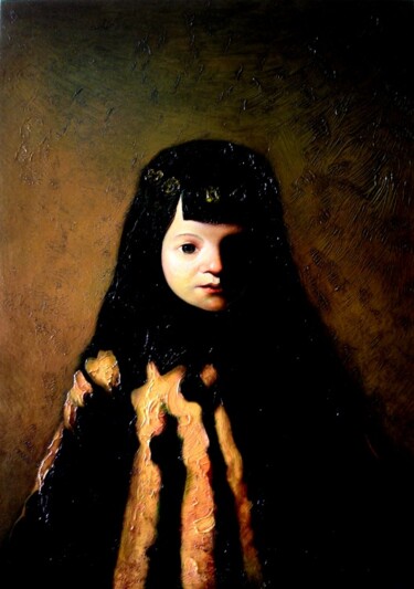 Pintura intitulada "Ruth" por Ghenadie Sontu, Obras de arte originais, Óleo