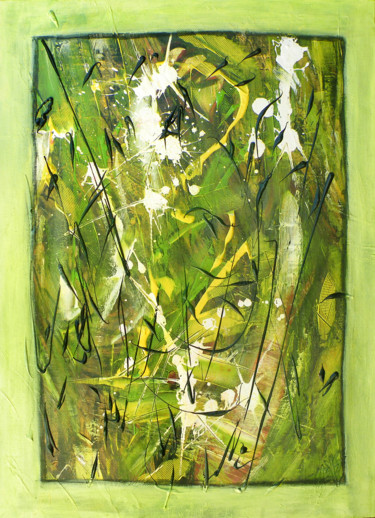 Peinture intitulée "Arborescence" par Patrick Gheysen, Œuvre d'art originale, Huile