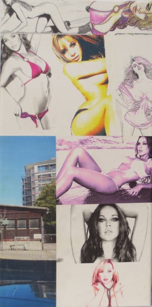 Collages titled "Emily Scott 179" by Ghezzi, Original Artwork