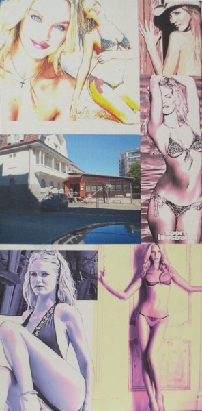 Collages titled "Erin-Heatherton 180" by Ghezzi, Original Artwork