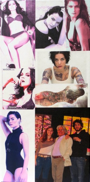 Collages intitulée "Jaimie-Alexander 189" par Ghezzi, Œuvre d'art originale