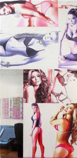 Collages titled "Dani-Tamayo 213" by Ghezzi, Original Artwork