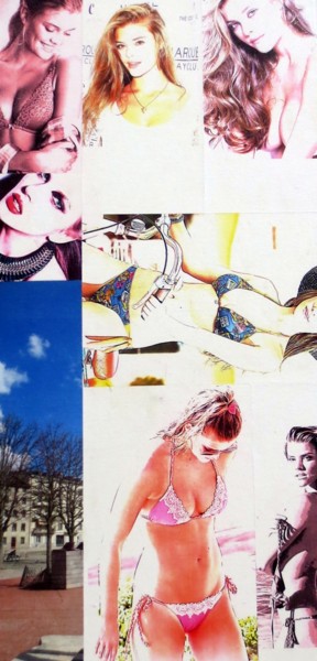 Collages titled "Nina-Agdal-mannequi…" by Ghezzi, Original Artwork