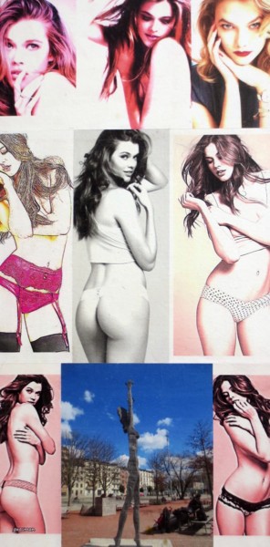 Collages titled "Victoria-Lee 226" by Ghezzi, Original Artwork