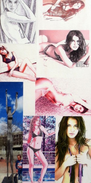 Collages titled "Juliana-Martins-233" by Ghezzi, Original Artwork