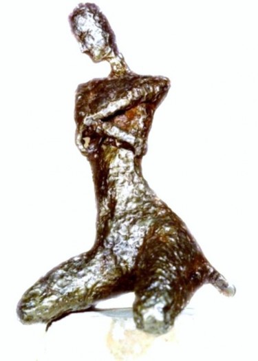 Sculpture titled "Effeuillage" by Ghezzi, Original Artwork, Metals