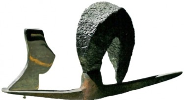 Sculpture intitulée "Pioche" par Ghezzi, Œuvre d'art originale, Métaux