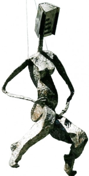 Sculpture intitulée "Libro" par Ghezzi, Œuvre d'art originale, Métaux