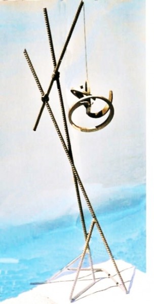 Sculpture titled "Free 1" by Ghezzi, Original Artwork, Metals