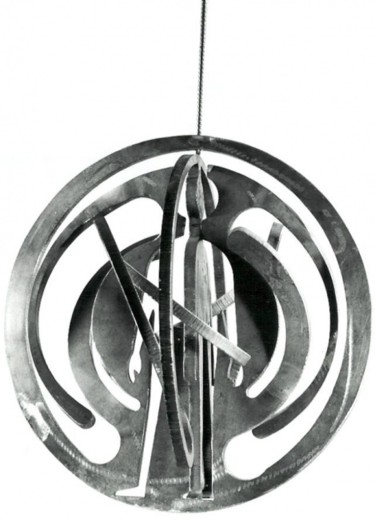 Sculpture titled "Espace 3" by Ghezzi, Original Artwork, Metals
