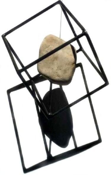 Sculpture intitulée "Cubo-1" par Ghezzi, Œuvre d'art originale, Métaux