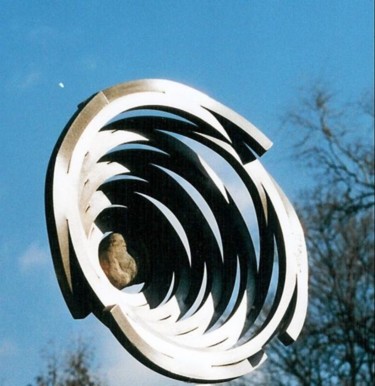 Sculpture intitulée "Super Nova 1 détail" par Ghezzi, Œuvre d'art originale, Métaux
