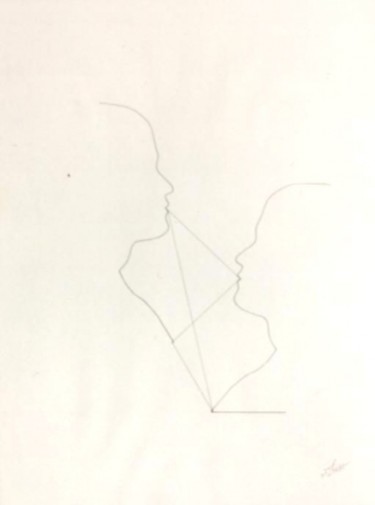 Drawing titled "Communication" by Ghezzi, Original Artwork, Other