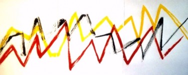 Painting titled "Chart" by Ghezzi, Original Artwork, Ink