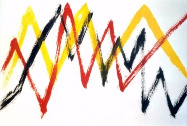 Peinture intitulée "Chart" par Ghezzi, Œuvre d'art originale, Encre