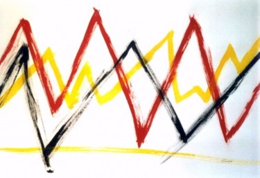 Peinture intitulée "Chart" par Ghezzi, Œuvre d'art originale, Encre