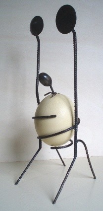 Sculpture intitulée "Naissance-2" par Ghezzi, Œuvre d'art originale, Métaux