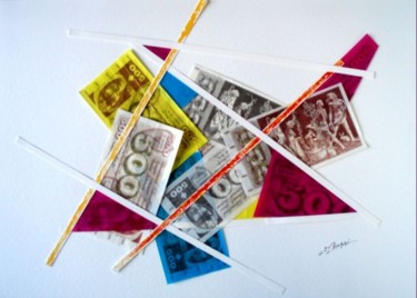 Collages intitulée "Triangle" par Ghezzi, Œuvre d'art originale