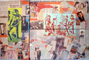 Collages titled "Haut Gamme" by Ghezzi, Original Artwork