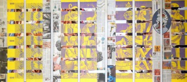 Collages intitulée "GIALLO" par Ghezzi, Œuvre d'art originale