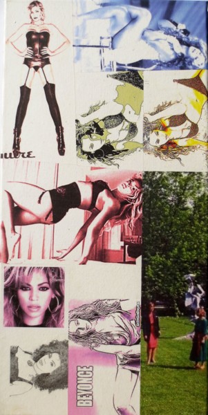 Collages intitulée "Beyonce 86" par Ghezzi, Œuvre d'art originale, Papier
