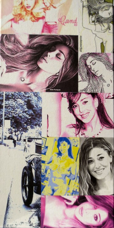 Collages titled "Belen-Rodriguez 94" by Ghezzi, Original Artwork, Paper
