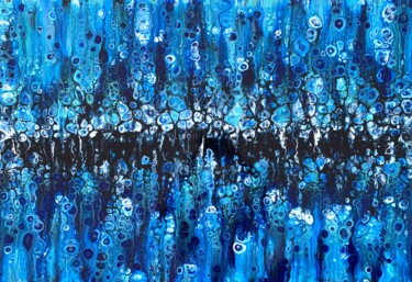 Painting titled "Abyss" by Ghislaine Chapuis, Original Artwork, Acrylic