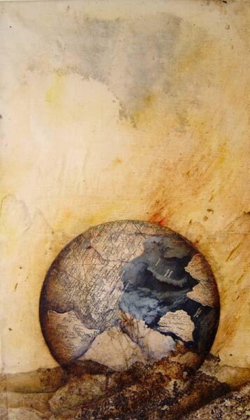 Painting titled "Opium" by Ghislaine Escande, Original Artwork
