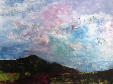 Peinture intitulée "Ciel entre Lorraine…" par Ghislaine Rimmen-Mohl, Œuvre d'art originale, Acrylique