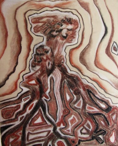 Рисунок под названием "Emancipation" - Ghislaine Rimmen-Mohl, Подлинное произведение искусства, Древесный уголь