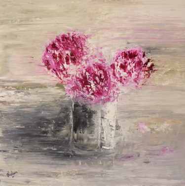 Peinture intitulée "Un bouquet" par Ghislaine Busson, Œuvre d'art originale
