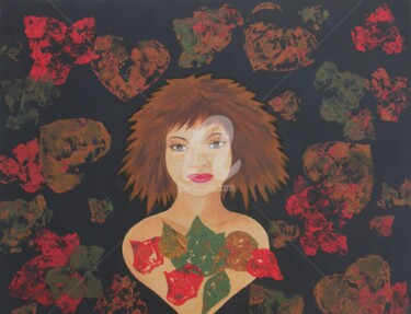 Peinture intitulée "la couleur des sent…" par Ghislaine Phelut-Sanchez, Œuvre d'art originale