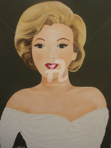 Peinture intitulée "Marilyn forever" par Ghislaine Phelut-Sanchez, Œuvre d'art originale