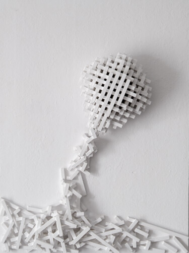 雕塑 标题为“White Shadow” 由Ghortin, 原创艺术品, 木