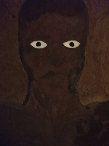 Peinture intitulée "l'homme sans oreille" par Ghost, Œuvre d'art originale, Huile
