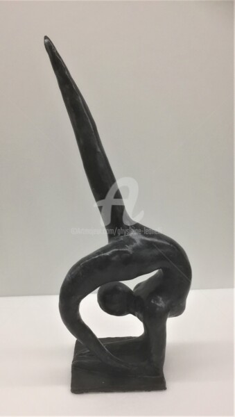 Скульптура под названием "Souplesse" - Ghyslaine Leonelli, Подлинное произведение искусства, Полимерная глина