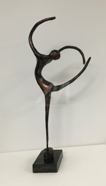 French élégance Sculpture intitulée "French élégance" par Ghyslaine Leonelli, Œuvre d'art originale, Pâte polymère