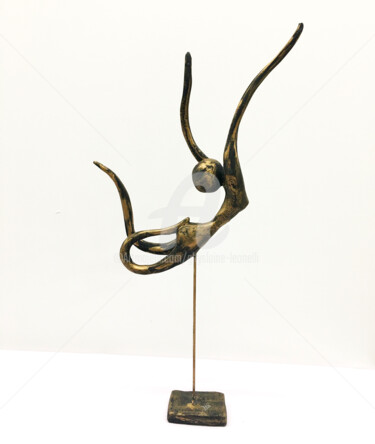 Sculpture intitulée "Flow 002" par Ghyslaine Leonelli, Œuvre d'art originale, Résine