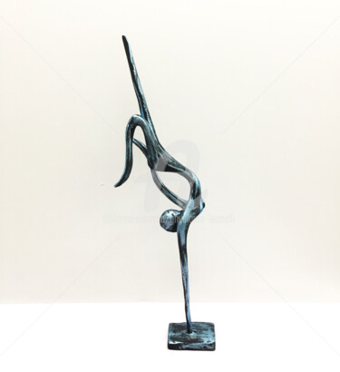 Sculptuur getiteld "Flow003" door Ghyslaine Leonelli, Origineel Kunstwerk, Hars