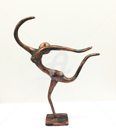 Sculpture intitulée "Flow005" par Ghyslaine Leonelli, Œuvre d'art originale, Résine