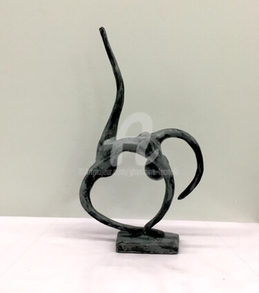 Sculpture titled "Flow007" by Ghyslaine Leonelli, Original Artwork, Resin