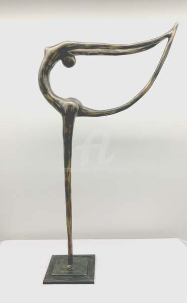 Sculpture intitulée "Légèreté" par Ghyslaine Leonelli, Œuvre d'art originale, Résine