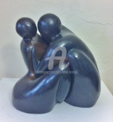 Sculpture intitulée "Avec ou sans toi…" par Ghyslaine Leonelli, Œuvre d'art originale, Coulage