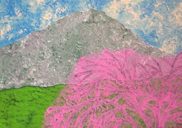 Painting titled "Sakura" by Giart, Original Artwork, Acrylic
