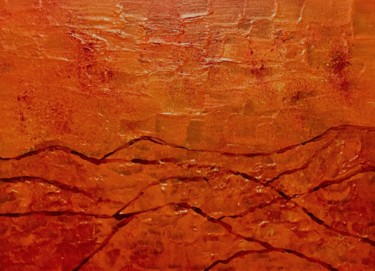 Peinture intitulée "Sunset in the desert" par Giart, Œuvre d'art originale, Acrylique