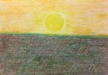 "Sunrise over the fi…" başlıklı Resim Giart tarafından, Orijinal sanat, Pastel